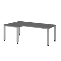 Winkeltisch 4Fuß eckig 200x120cm 90&deg