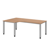 Winkeltisch 4Fuß eckig 200x120cm 90&deg