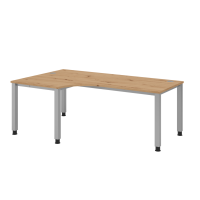 Winkeltisch 4Fuß eckig 200x120cm 90&deg