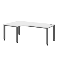 Winkeltisch 4Fuß eckig 200x120cm 90&deg