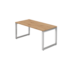 Schreibtisch O-Fu&szlig; eckig 160x80cm Asteiche
