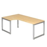 Winkeltisch O-Fuß eckig 200x120cm 90&de