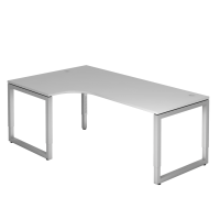 Winkeltisch O-Fuß eckig 200x120cm 90&de