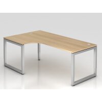 Winkeltisch O-Fuß eckig 200x120cm  gallery
