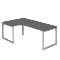 Winkeltisch O-Fuß eckig 200x120cm 90&de