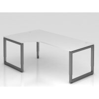 Winkeltisch O-Fu&szlig; eckig 200x120cm...