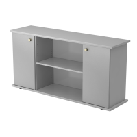 Sideboard 2 Türen 166cm SG Grau/Silber