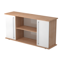 Sideboard 2 Türen 166cm RE Nussbaum/Wei&