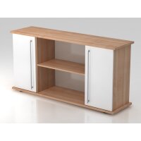 Sideboard SB2T RE Nussbaum/weiß