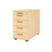 Standcontainer 80cm,4Schub,Schloss SG Ahorn