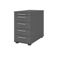 Standcontainer 80cm,4Schub,Schloss RE Graphit