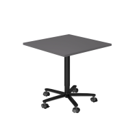 Säulenhubtisch 80x80cm Graphit/Schwarz