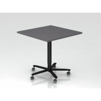 Säulentisch ST88 Graphit/schwarz