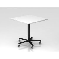 Säulentisch ST88 weiß/schwarz