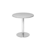 Besprechungstisch 80cm rund Grau/Chrom gallery