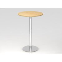 Stehtisch 80cm rund Ahorn/Chrom gallery