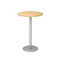 Stehtisch 80cm rund Ahorn/Silber