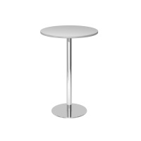 Stehtisch 80cm rund Grau/Chrom