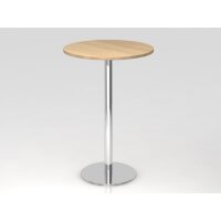 Stehtisch 80cm rund Eiche/Chrom gallery