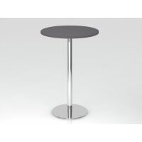 Stehtisch 80cm rund Graphit/Chrom gallery