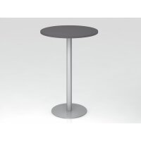 Stehtisch 80cm rund Graphit/Silber gallery