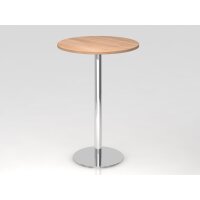 Stehtisch STH08 Nussbaum/Chrom