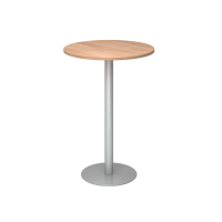 Stehtisch 80 cm rund Nussbaum/Silber gallery