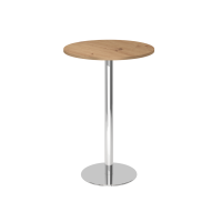 Stehtisch 80cm rund Asteiche/Chrom gallery