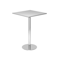 Stehtisch 80x80cm Grau/Chrom gallery