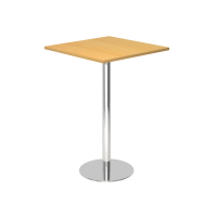 Stehtisch 80x80cm Buche/Chrom