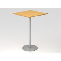 Stehtisch 80x80cm Buche/Silber gallery