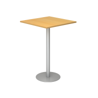 Stehtisch 80x80cm Buche/Silber