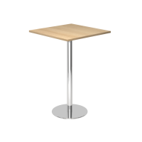 Stehtisch 80x80cm Eiche/Chrom