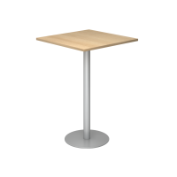 Stehtisch 80x80cm Eiche/Silber
