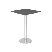 Stehtisch 80x80cm Graphit/Chrom