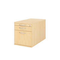 Rollcontainer 80cm,1Schub,1HR,Schl.BM Ahorn