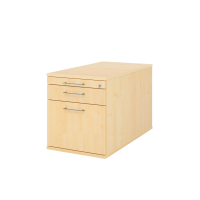 Rollcontainer 80cm,1Schub,1HR,Schl.BS Ahorn