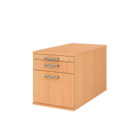 Rollcontainer 80cm,1Schub,1HR,Schl.SG Buche