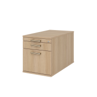 Rollcontainer 80cm,1Schub,1HR,Schl.SG Eiche