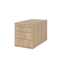Rollcontainer 80cm,3Schub,Schloss BM Eiche