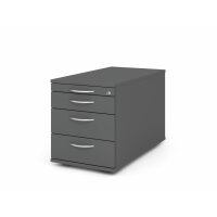 Rollcontainer 80cm,3Schub,Schloss BM Gra gallery