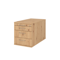 Rollcontainer 80cm,3Schub,Schloss BS Asteiche