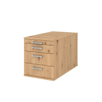Rollcontainer 80cm,3Schub,Schloss CE Asteiche