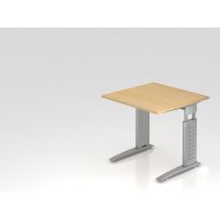 Schreibtisch C-Fuß 80x80cm Ahorn/S gallery