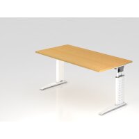 Schreibtisch C-Fuß 160x80cm Buche/ gallery