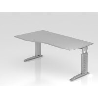 Schreibtisch C-Fuß 180x100/80cm Gr gallery