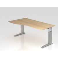 Schreibtisch C-Fuß 180x100/80cm Ei gallery