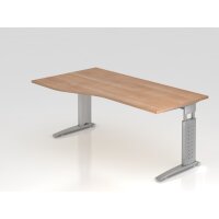 Schreibtisch C-Fuß 180x100/80cm Nu gallery
