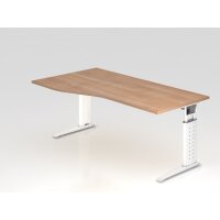 Schreibtisch C-Fuß 180x100/80cm Nu gallery