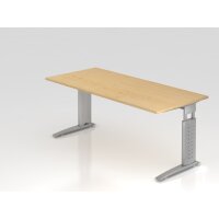 Schreibtisch C-Fuß 180x80cm Ahorn/ gallery